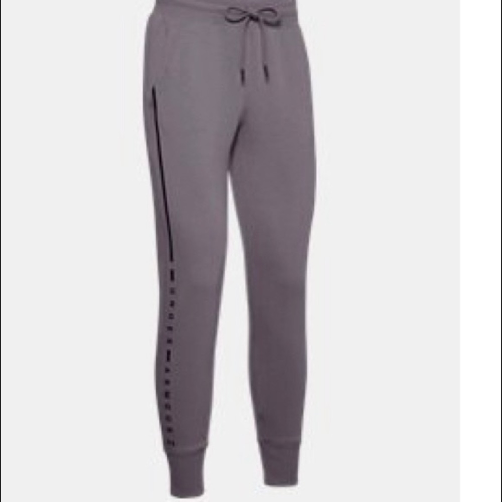 Womens UA Microthread Fleece Graphic Pants